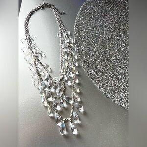 Chandelier Crystal Drop Necklace by New York & Company